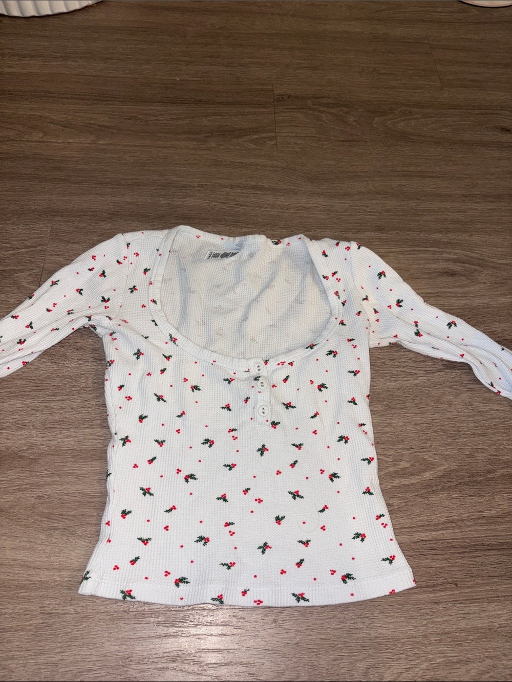 SKIMS mistletoe pajama top